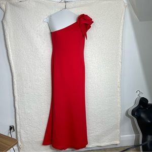 Betsy & Adam Evening Red Gown, perfect for any special occasion